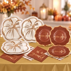 Thanksgiving Metallic SUPERSAVER Party Pack for 8